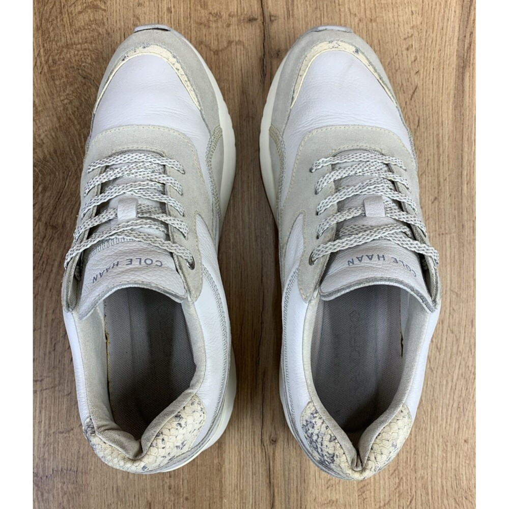 Cole Haan GrandPro Downtown W22935 Women'sCream Leather Sneaker Shoes Size 10 B - Picture 12 of 16
